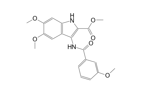methyl 5,6-dimethoxy-3-[(3-methoxybenzoyl)amino]-1H-indole-2-carboxylate