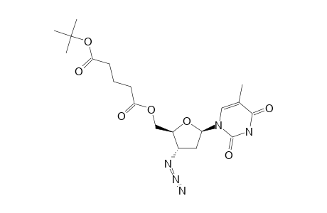 1-(3'-AZIDO-3'-DEOXYTHYMIDIN-5'-YL)-5-(TERT.-BUTYL)-PENTANEDIOATE