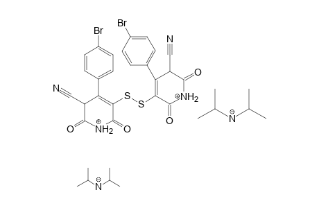 Bis(diisopropylammonium S,S-Bis[5-cyano-2-(p-bromophenyl)-2,6-dioxopyridine]disulfide salt