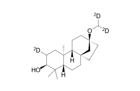 17-Norkaurane-2-d-13-methan-.alpha.,.alpha.-D2-ol, 3-hydroxy-, (2.alpha.,3.beta.,8.beta.,13.beta.)-