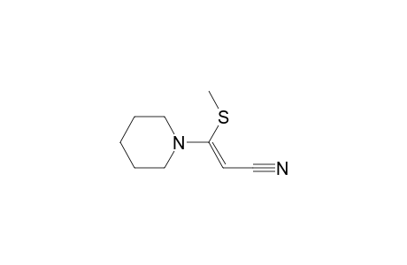 (Z)-3-(methylthio)-3-piperidino-acrylonitrile