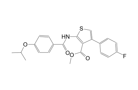 methyl 4-(4-fluorophenyl)-2-[(4-isopropoxybenzoyl)amino]-3-thiophenecarboxylate