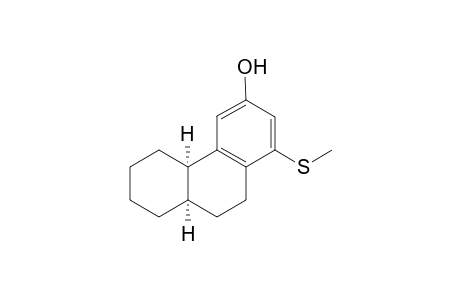 3-Hydroxy-1-(methylthio)-4a,5,6,7,8,9,10-octahydrophenanthrene