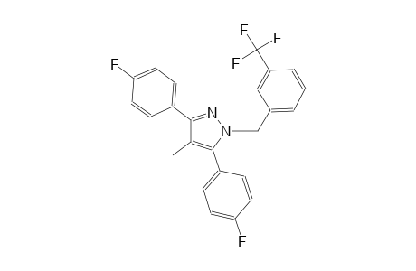 3,5-bis(4-fluorophenyl)-4-methyl-1-[3-(trifluoromethyl)benzyl]-1H-pyrazole
