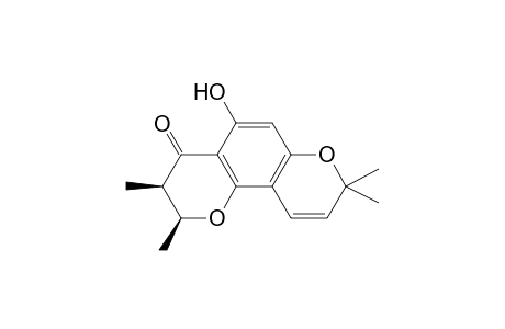 (cis)-5-Hydroxy-2,3-dihydro-2,3,8,8-tetramethyl-4H,8H-benzo[1,2-b : 3,4-b']dipyran-4-one