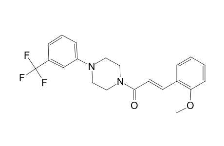 1-[(2E)-3-(2-Methoxyphenyl)-2-propenoyl]-4-[3-(trifluoromethyl)phenyl]piperazine