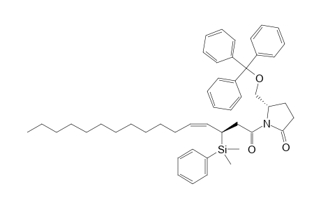 (5S)-1-[(Z,3R)-3-[dimethyl(phenyl)silyl]-1-oxohexadec-4-enyl]-5-[(triphenylmethyl)oxymethyl]-2-pyrrolidinone