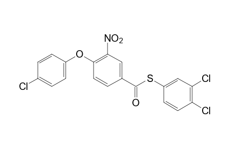 4-(p-chlorophenoxy)-3-nitrothiobenzoic acid, S-(3,4-dichlorophenyl) ester