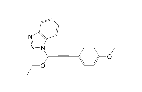 1-[1-ethoxy-3-(4-methoxyphenyl)prop-2-ynyl]benzotriazole