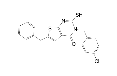 6-benzyl-3-(4-chlorobenzyl)-2-sulfanylthieno[2,3-d]pyrimidin-4(3H)-one