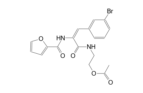 2-furancarboxamide, N-[(E)-1-[[[2-(acetyloxy)ethyl]amino]carbonyl]-2-(3-bromophenyl)ethenyl]-