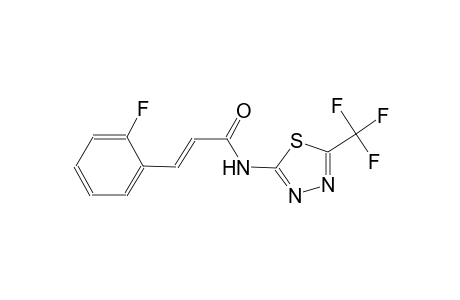 (2E)-3-(2-fluorophenyl)-N-[5-(trifluoromethyl)-1,3,4-thiadiazol-2-yl]-2-propenamide