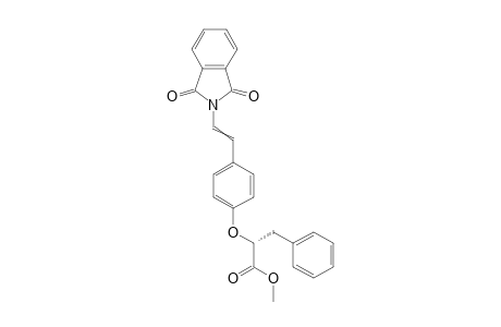 R-Methyl 2-[4-(2-phthalimido-2-yl-ethen)phenoxy]-3-phenyl-propanoate