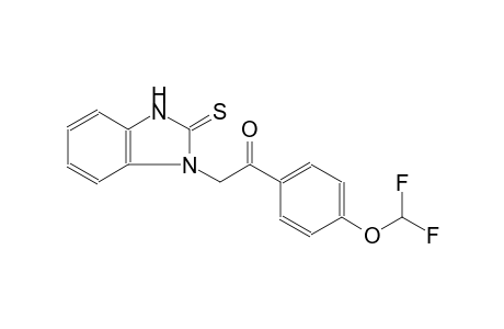 1-[4-(difluoromethoxy)phenyl]-2-(2-thioxo-2,3-dihydro-1H-benzimidazol-1-yl)ethanone