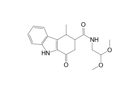 N-(2,2-dimethoxyethyl)-1-keto-4-methyl-2,3,4,9-tetrahydrocarbazole-3-carboxamide