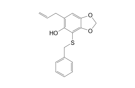 5-Hydroxy-4-(benzylthio)-6-(2'-propenyl)-1,3-benzodioxole