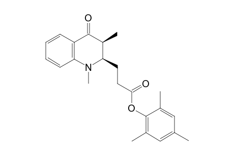 syn-Mesityl 3-(1,3-dimethyl-4-oxo-1,2,3,4-tetrahydroquinolin-2-yl)propanoate