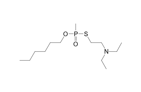 o-(n-Hexyl) S-(2-diethylaminoethyl) methylphosphonothiolate