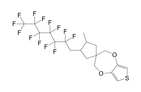 3,3-[3-Methyl-4(2,2,3,3,4,4,5,5,6,6,7,7,7-tridecafluoroheptyl)cyclopentyl]-3,4-dihydro-2H-thieno[3,4-b]-[1,4]dioxepine