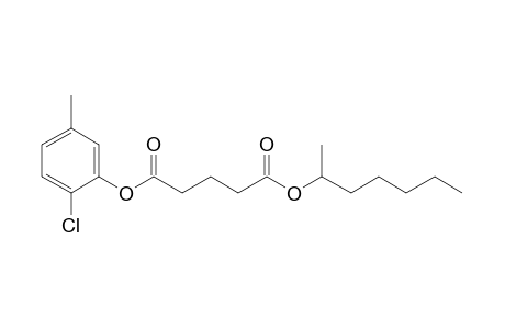 Glutaric acid, hept-2-yl 2-chloro-5-methylphenyl ester