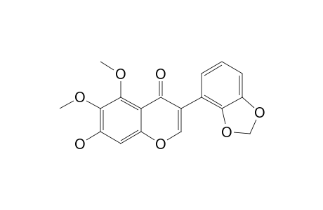 7-HYDROXY-5,6-DIMETHOXY-2',3'-METHYLENEDIOXY-ISOFLAVONE
