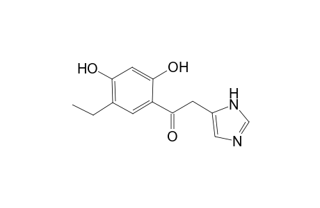 1-(5-Ethyl-2,4-dihydroxyphenyl)-2-(1H-imidazol-5-yl)ethanone