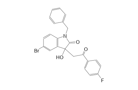 1-benzyl-5-bromo-3-[2-(4-fluorophenyl)-2-oxoethyl]-3-hydroxy-1,3-dihydro-2H-indol-2-one