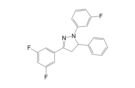 3-(3',5'-Difluorophenyl)-1-(3"-fluorophenyl)-5-phenyl-4,5-dihydro-1H-pyrazole