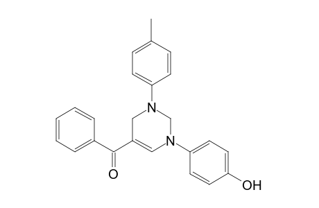 5-Benzoyl-1-(4-hydroxyphenyl)-3-(p-tolyl)-1,2,3,4-tetrahydropyrimidine