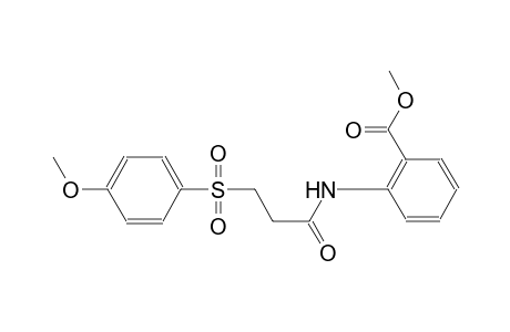 benzoic acid, 2-[[3-[(4-methoxyphenyl)sulfonyl]-1-oxopropyl]amino]-, methyl ester