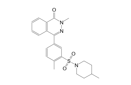 2-methyl-4-{4-methyl-3-[(4-methyl-1-piperidinyl)sulfonyl]phenyl}-1(2H)-phthalazinone