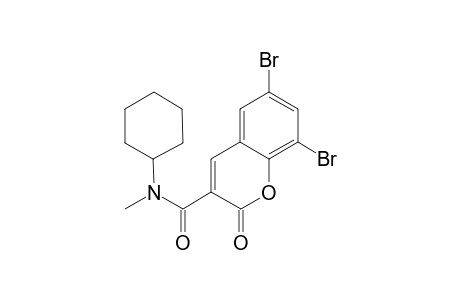6,8-bis(bromanyl)-N-cyclohexyl-N-methyl-2-oxidanylidene-chromene-3-carboxamide
