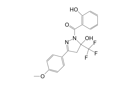 1H-pyrazol-5-ol, 4,5-dihydro-1-(2-hydroxybenzoyl)-3-(4-methoxyphenyl)-5-(trifluoromethyl)-