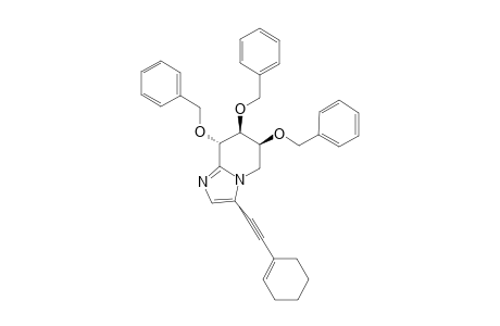 (6S,7S,8S)-6,7,8-TRIS-(BENZYLOXY)-3-(CYCLOHEX-1-ENYLETHYNYL)-5,6,7,8-TETRAHYDROIMIDAZO-[1,2-A]-PYRIDINE