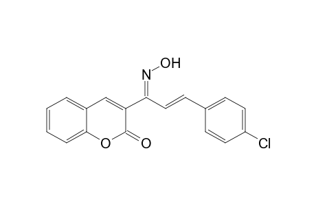 3-[1-Oxo-3-(4-chlorophenyl)-2-propenyl]-2H-1-benzopyran-2-one Oxime