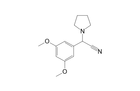 2-(Pyrrolidin-1-yl)-2-(3,5-dimethoxyphenyl)acetonitrile
