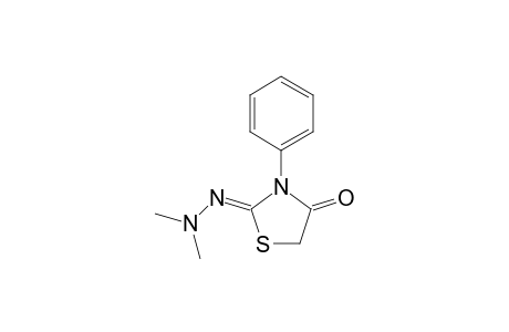 2-(Dimethylhydrazono)-3-phenylthiazol-4-one