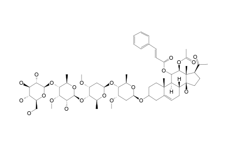DREVOGENIN-C-3-O-BETA-D-GLUCOPYRANOSYL-(1->4)-3-O-METHYL-6-DEOXY-BETA-D-ALLOPYRANOSYL-(1->4)-BETA-D-CYMAROPYRANOSYL-(1->4)-BETA-D-CYMAROPYRANOSIDE