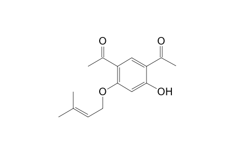 5-Acetyl-4-hydroxy-2-(3'methylbut-2'-enyloxy)acetophenone