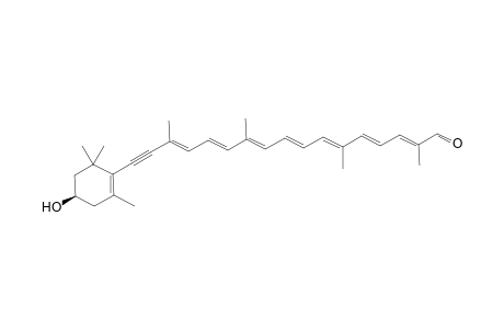 (2E,4E,6E,8E,10E,12E,14E)-17-[(4R)-4-hydroxy-2,6,6-trimethyl-1-cyclohexenyl]-2,6,11,15-tetramethylheptadeca-2,4,6,8,10,12,14-heptaen-16-ynal