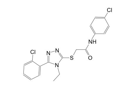 N-(4-chlorophenyl)-2-{[5-(2-chlorophenyl)-4-ethyl-4H-1,2,4-triazol-3-yl]sulfanyl}acetamide