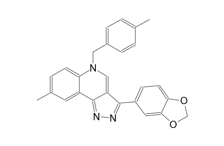 5H-pyrazolo[4,3-c]quinoline, 3-(1,3-benzodioxol-5-yl)-8-methyl-5-[(4-methylphenyl)methyl]-