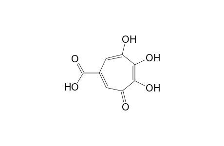 1,3,6-Cycloheptatriene-1-carboxylic acid, 3,4,6-trihydroxy-5-oxo-