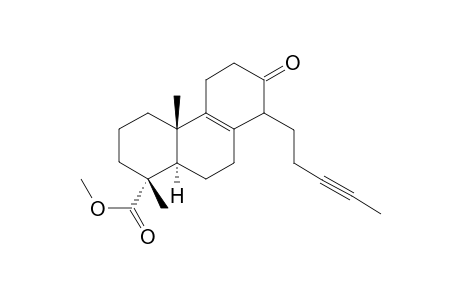 Methyl 13-Oxo-14-(3-pentynyl)podocarp-8-en-18-oate