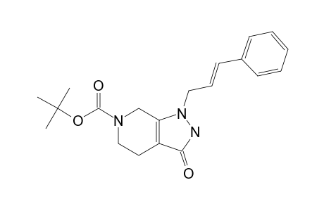 3-keto-1-(3-phenylprop-2-enyl)-2,4,5,7-tetrahydropyrazolo[5,4-c]pyridine-6-carboxylic acid tert-butyl ester