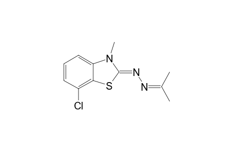 (2Z)-7-Chloro-3-methyl-1,3-benzothiazol-2(3H)-one (1-methylethylidene)hydrazone