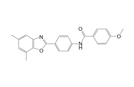 benzamide, N-[4-(5,7-dimethyl-2-benzoxazolyl)phenyl]-4-methoxy-