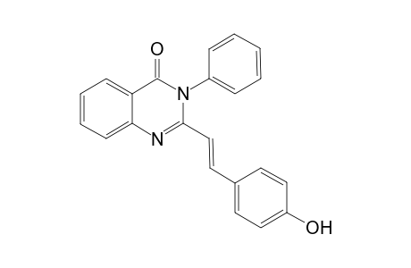 2-[(E)-2-(4-Hydroxy-phenyl)-vinyl]-3-phenyl-3H-quinazolin-4-one