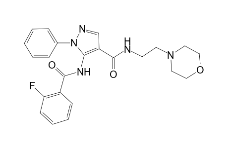 5-(2-Fluoro-benzoylamino)-1-phenyl-1H-pyrazole-4-carboxylic acid (2-morpholin-4-yl-ethyl)-amide