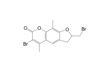 6-Bromanyl-2-(bromomethyl)-5,9-dimethyl-2,3-dihydrofuro[3,2-g]chromen-7-one